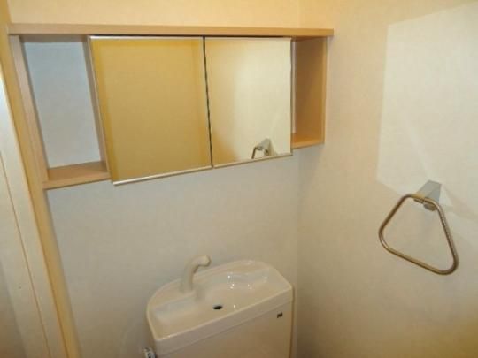 【その他】　トイレ上部・鏡戸棚